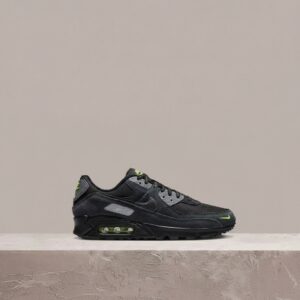 Air Max 90 Black Volt, Nike, sylwetka retro running, czarno szare, unisex, drop FQ2377-001