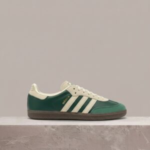 Adidas Samba OG Collegiate Green Cream White Gum, klasyczna sylwetka, drop 2024, unisex, JI3215