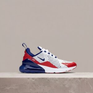 Air Max 270 usa, Nike, unisex, biało-bordowa kolorystyka, siatka, duży Max Air, CW5581-100