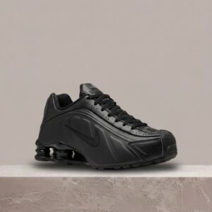 Nike Shox R4 Black Max Orange, retro sylwetka z 2001, kolumny Shox, drop dla kolekcjonerów, unisex, AR3565-004