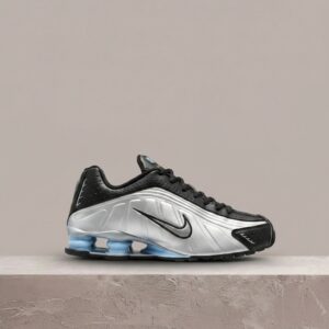 Nike Shox R4, Black Silver, kolumny Shox, retro sylwetka z 2000, unisex, HQ1988-004