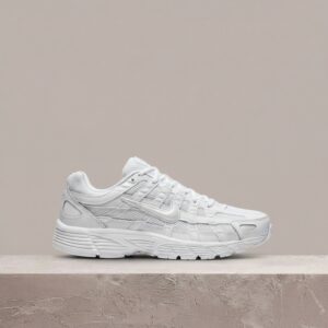 Nike P-6000 Triple White, drop Y2K, biała sylwetka, siatka plus skóra, retro running, unisex, BV1021-102