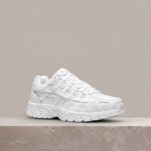 Nike P-6000 Triple White, sylwetka retro running, biała kolorystyka, siatka, unisex, klasyk do kolekcji, CD6404-100