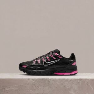 Nike P-6000 czarno różowe, sylwetka unisex, siatka plus tekstyl, pianka w podeszwie, must have do kolekcji, CD6404-600