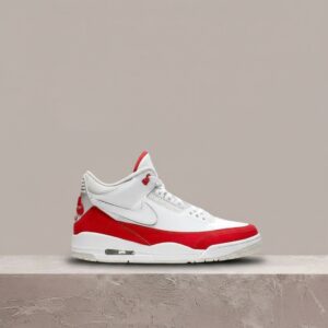 Air Jordan 3 Tinker SP University Red, drop 2019, unisex, biało-czerwone, skóra zamsz CJ0939-100