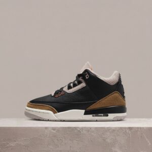 Air Jordan 3 Retro Desert Elephant, elephant print, czarno-brązowa, Black Cement vibe, unisex CT8532-008