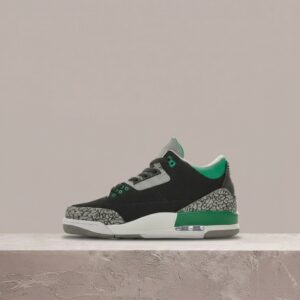 Air Jordan 3 Pine Green, męskie sneakersy, czarno-zielone, elephant print, drop 2021, CT8532-030