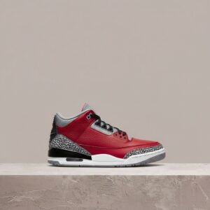 Air Jordan 3 SE Unite, Fire Red, elephant print, Nike Chi heel tab, Chicago drop, unisex, CU2277-600