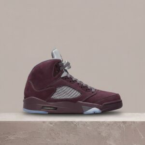 Air Jordan 5 SE Burgundy, męskie sneakersy, bordo szary, zamsz, drop 2023, Air-Sole, DZ4131-600