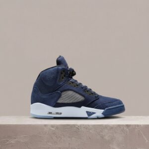 Air Jordan 5 SE Georgetown, granat, drop 2023, sylwetka retro, zamsz, męskie sneakersy, FD6812-400