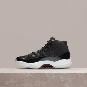 Air Jordan 11 72-10, czarno-biała kolorówka, kultowa sylwetka, skóra, syntetyk, unisex drop 378037-002