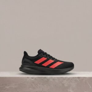 Adizero Evo SL od Adidas, unisex, czarno czerwona kolorystyka, siatka plus syntetyk, uliczna sylwetka KH8832