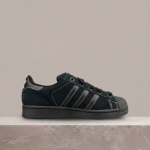 Superstar II drop, Core Black Core White Core Black, shell toe sylwetka, zamsz, unisex kicks, sneakersy Adidas JH5470