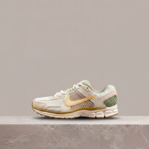 Drop Nike Zoom Vomero 5, Sail Laser Orange Medium Olive, retro dad shoe, chunky sylwetka, Zoom Air, unisex, FQ6868-181