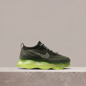 Air Max Scorpion FlyKnit Barely Volt, sylwetka Nike, khaki żółty, Flyknit, Max Air, męskie, DJ4701-300