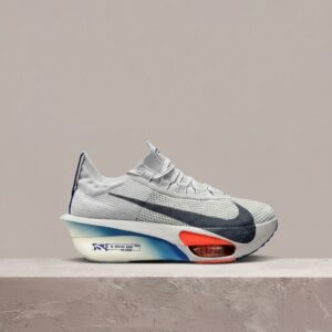 Alphafly 3 Grey Blue Void Ghost, drop Nike, sylwetka startowa, unisex, FD8311-001