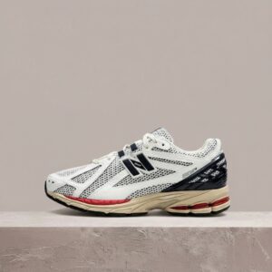 New Balance 1906R Sea Salt Eclipse Red, biało-beżowa sylwetka, Abzorb, Stability Web, unisex, drop 2022, M1906RR