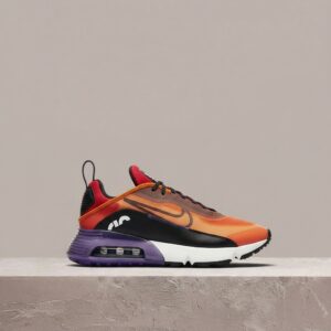 Nike Air Max 2090, męskie sneakersy, kolorystyka Magma Orange, uliczna sylwetka, waflowa podeszwa BV9977-800