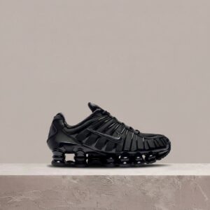 Nike Shox TL Black Metallic Hematite, czarna sylwetka, sneakersy unisex, tekstyl i syntetyk, AR3566-002