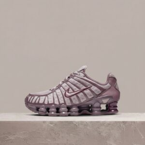 Nike Shox TL Pumice Night Maroon, damski drop, różowo fioletowa kolorystyka, sylwetka tekstylno syntetyczna AR3566-200
