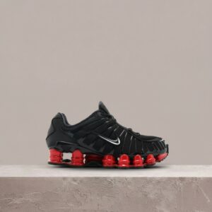 Shox TL Skepta Black, czarno-czerwona sylwetka, drop 2019, Nike męskie sneakersy z klatką TPU CI0987-001