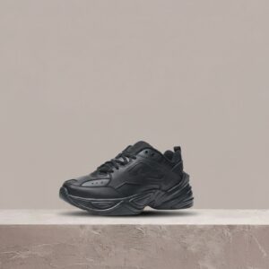 Nike M2K Tekno SP Black, czarna kolorówka, sylwetka unisex, skóra i syntetyk, must have kolekcji, AO3108-012