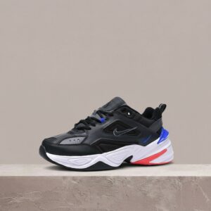 Nike M2K Tekno, czarno grafitowa sylwetka, skóra plus siatka, unisex, prosto z dropu AV4789-003