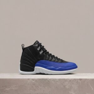 Air Jordan 12 Retro Hyper Royal, czarno granatowa sylwetka, męskie sneakersy, kolekcjonerski drop, AO6068-004