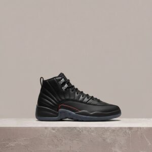 Air Jordan 12 Retro Utility Grind, czarno czerwone, męskie sneakersy, drop 2021, skóra DC1062-006