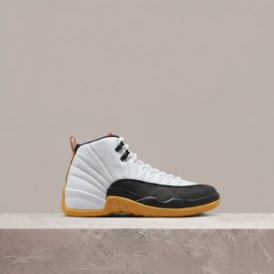 Air Jordan 12 25 Years in China, biało-czarna sylwetka, żółta Taxi podeszwa, czerwony język, drop 2022, męskie, DR8887-100