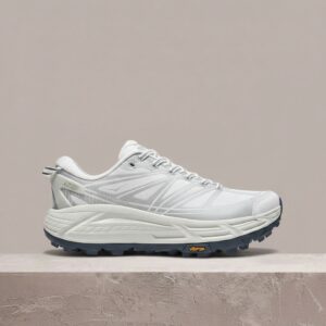 Hoka Mafate Speed 2 White Silver, unisex, trailowa sylwetka, SpeedFrame, Vibram Megagrip, sneakersy 1126851-WSLV