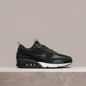 Air Max 90 Futura Black, drop 2022, powiększony Swoosh, czarno-szara sylwetka, unisex sneakersy Nike, DM9922-003