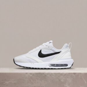 Air Max Dawn, Nike, biało-czarna kolorówka, unisex, retro silhouette, Max Air w pięcie, must have DH5131-101