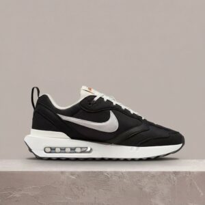 Nike Air Max Dawn, sylwetka czarno-biała, unisex, track DNA, amortyzacja Air, pull tab, drop 2022, DJ3624-001