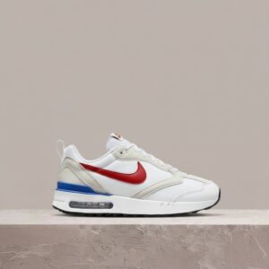 Air Max Dawn, Nike, biało-czerwona kolorówka, unisex, widoczna poduszka Air, drop 2022, DM0013-100