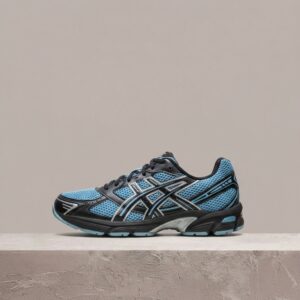 ASICS Gel-1130 Black Ice Blue, sylwetka runner Y2K, czarno-błękitny drop, siateczka plus syntetyk, unisex, 1203A967-400