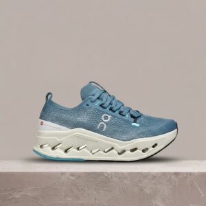 On Cloudsurfer Max, sneakersy unisex, niebiesko-biała kolorystyka, siatka, syntetyk, drop 3MF30434287