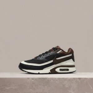 Nike Air Max BW, czarno-brązowa kolorówka, skóra plus siatka, kultowa sylwetka, męski rozmiar, DM6446-001