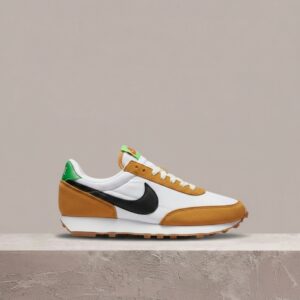 Nike Daybreak Wheat, sylwetka retro running, beż i biel, waflowa podeszwa, drop unisex CK2351-700