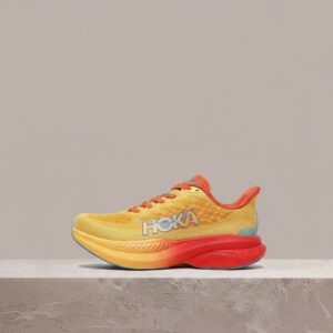 Hoka Mach 6, Poppy Squash, drop 2024, sylwetka treningowa, unisex, pomarańczowo-żółte 1147790-PYS