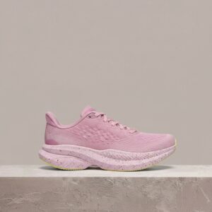 Hoka Mach 6, Pink Twighlight Lemonade, sylwetka biegowa, czarno-różowy jacquard, super-critical foam, drop 2023 1147810-PGH