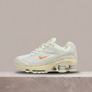 Nike Shox Ride 2, Light Bone drop, sylwetka Y2K, Shox plus Max Air, biało beż, unisex, HQ5412-072