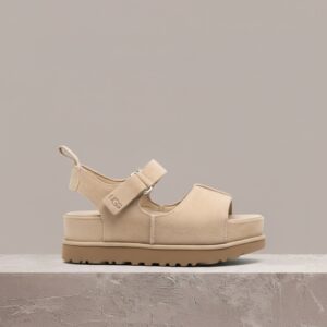 Drop UGG Goldenstar HI, beż, skóra z zamszem, zimówy fason, unisex, must have na sezon, 1167356-SAN