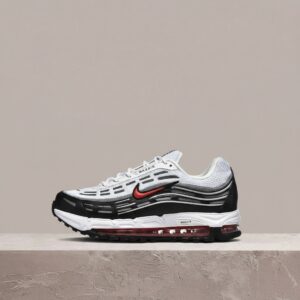 Nike Air Max TL 2.5, drop biało czarno czerwony, retro sylwetka Total Air z 2006, akcenty 3M, męskie FZ4110-104