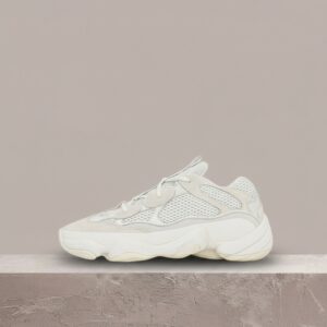 Yeezy 500 Bone White, re-release 2023, unisex, siatka plus zamsz, chunky podeszwa adi-prene, Kanye West x adidas ID5114