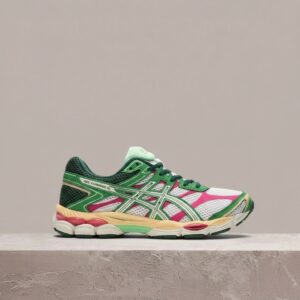 ASICS Gel-Cumulus 16 Cream Ivory, sneakersy unisex, zielono-szara kolorówka, tekstylno-syntetyczny upper 1203A763-100