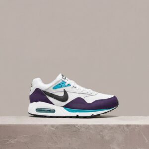 Nike Air Max Correlate Club Purple, unisex, biel z fioletem, skóra i siatka, kolekcjonerska sylwetka 511417-153