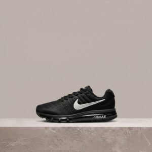 Nike Air Max 2017 Black Anthracite White, drop 2016, sylwetka lifestyle, Flymesh, Max Air, unisex 849559-001