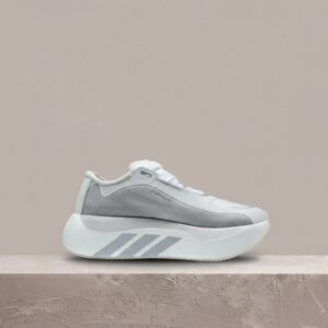 Sneakasso poleca, Hyper Boost Edge adidas, drop White Light Solid Grey, sylwetka biało szara, unisex, Boost, KK0288