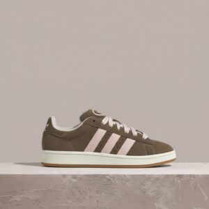 Adidas Campus 00s, brąz/róż, zamsz, sylwetka unisex, must have do kolekcji HQ4569